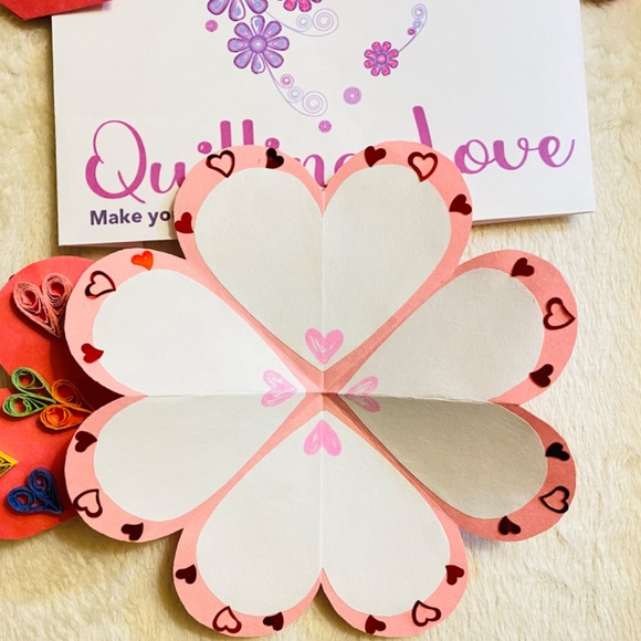 Quilling Love Anniversary Greeting cards - Picture 2 of 11